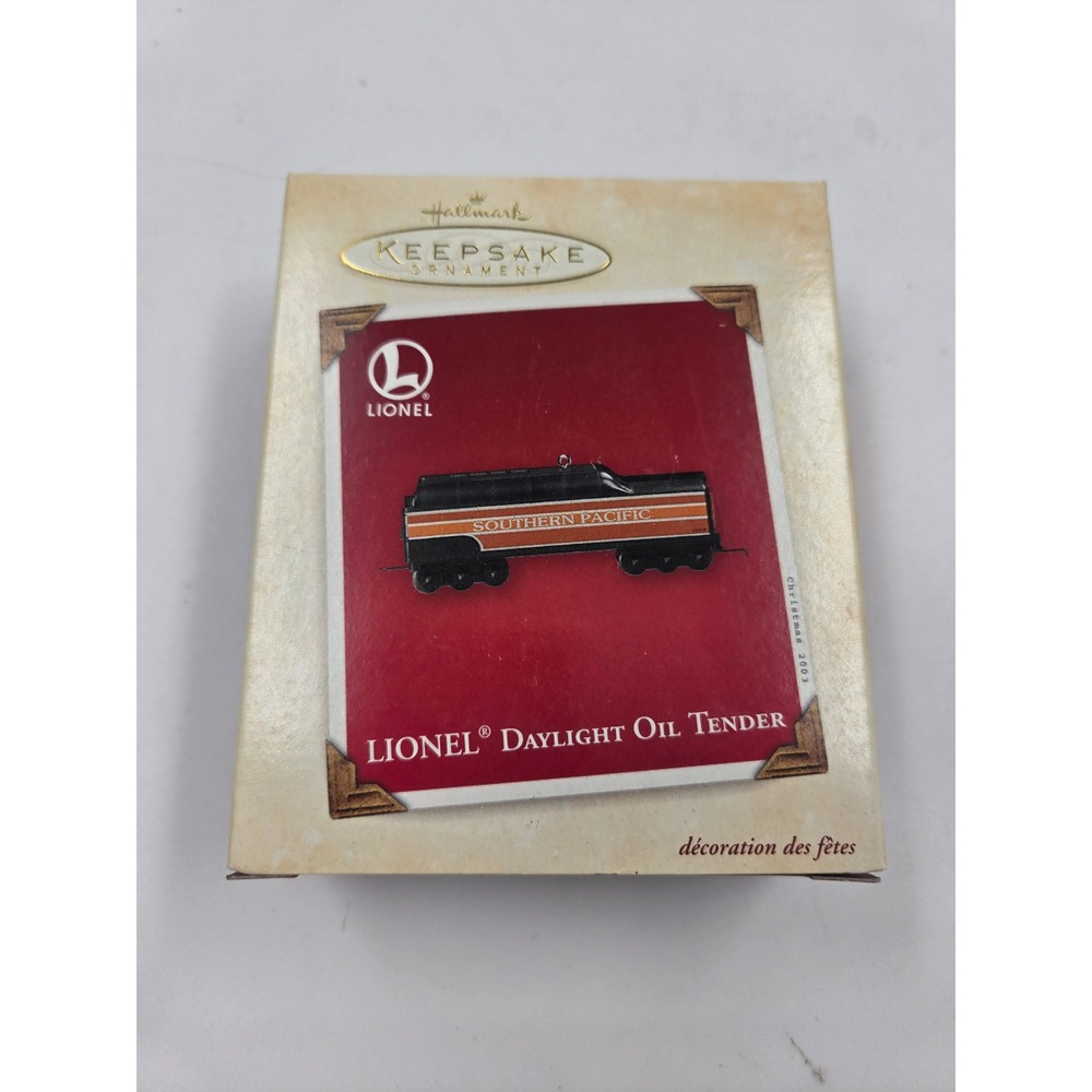 Hallmark Keepsake Ornament Lionel Daylight Oil Tender Die-Cast Metal 2003
